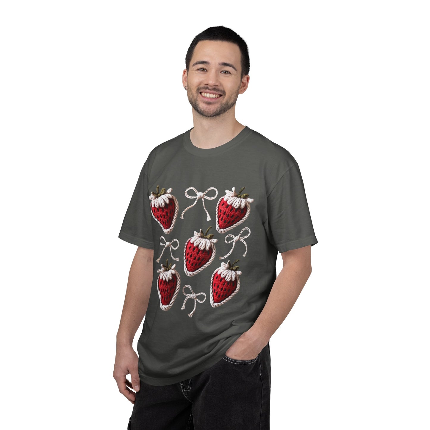 Crochet Strawberries and Bows T-shirt
