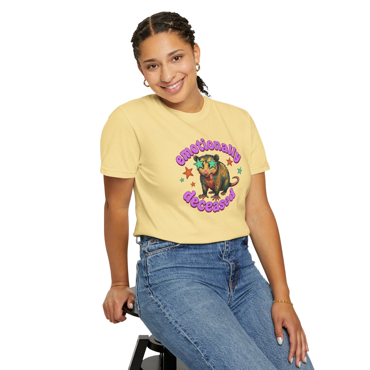 Emotionally Deceased T-Shirt — Vintage Cat Graphic Tee
