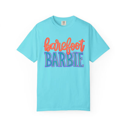 Barefoot Barbie T-Shirt — Retro Colorblock Graphic Tee