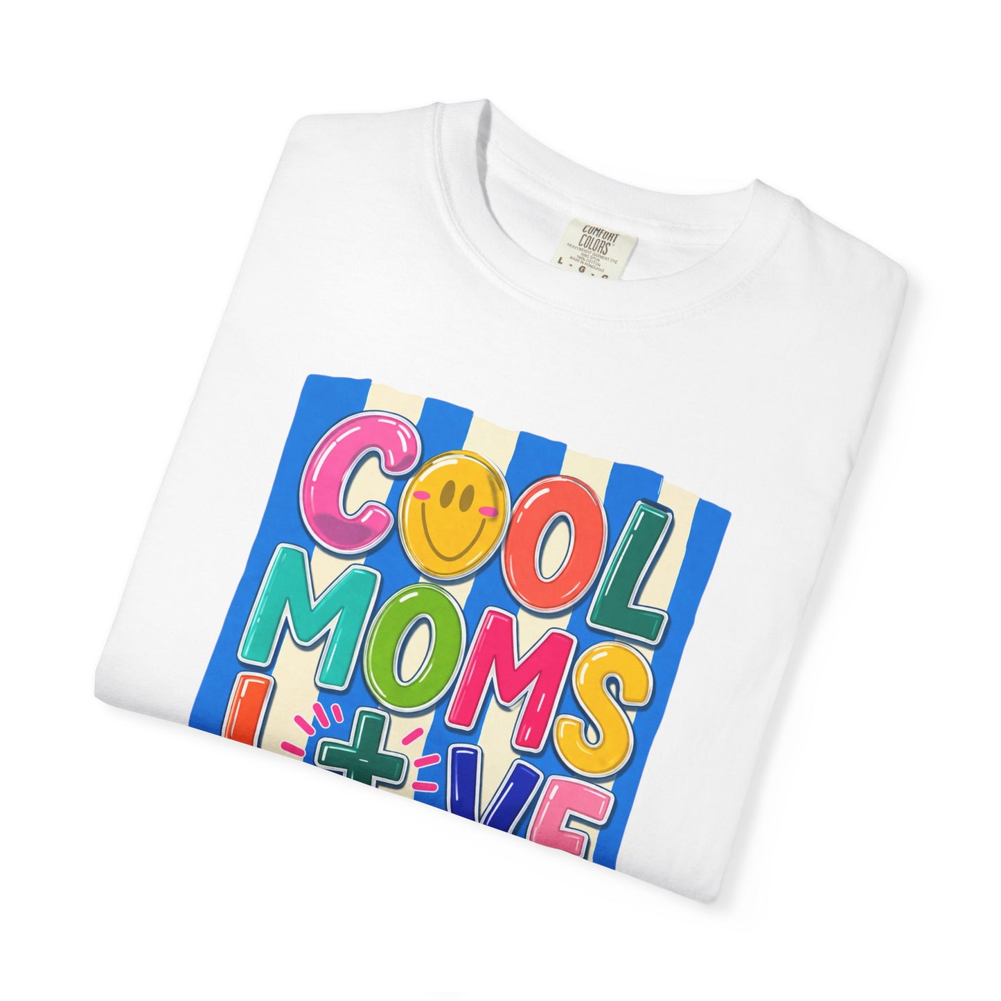 Cool Moms Love Jesus T-Shirt — Colorful Retro Christian Graphic Tee