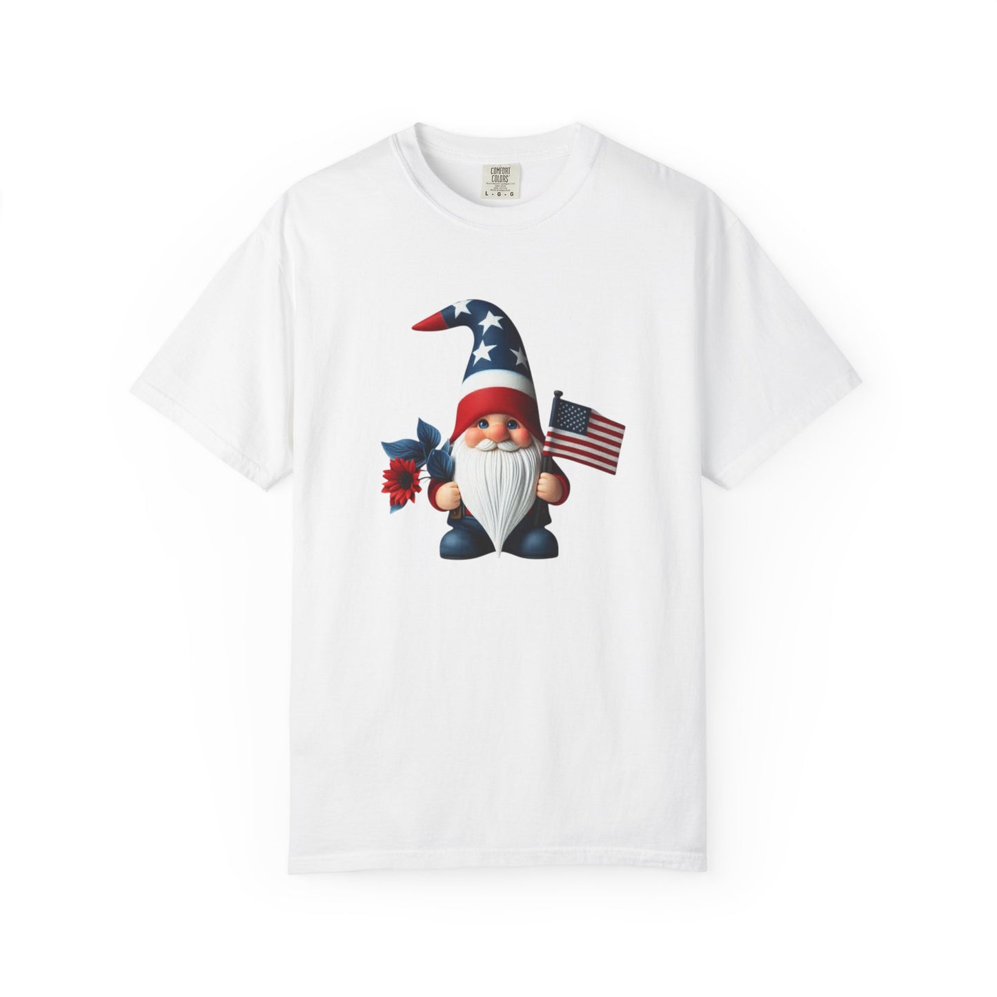 Patriotic Gnome T-Shirt — American Flag 4th of July Tee