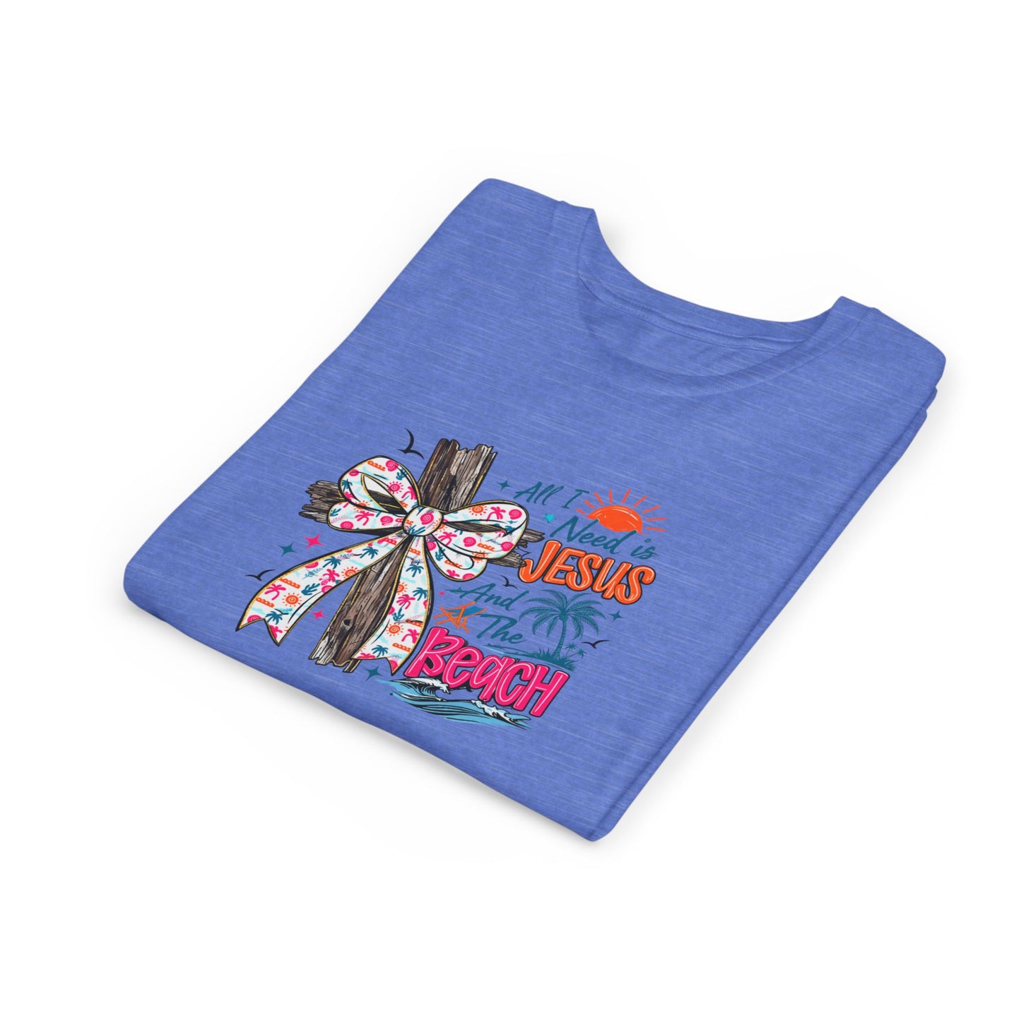 Youth Tee - All I Need is Jesus and the Beach Graphic Tee
