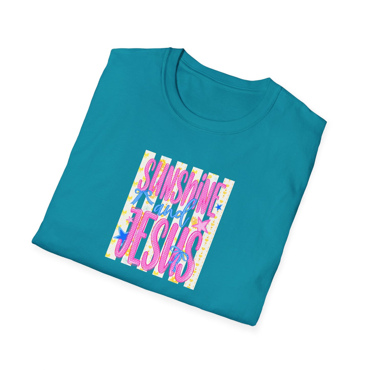 Sunshine and Jesus T‑Shirt — Bright Christian Faith Graphic Tee