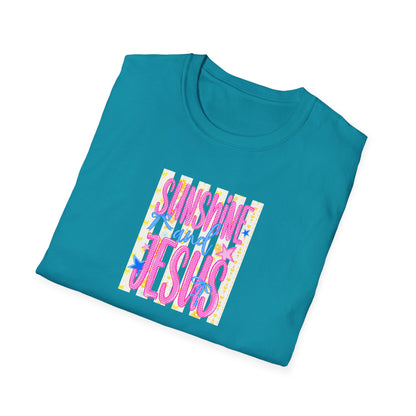 Sunshine and Jesus T‑Shirt — Bright Christian Faith Graphic Tee