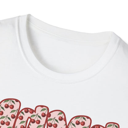 Mama Floral Band T-Shirt — Cute Mom Shirt with Pink Flower Pattern