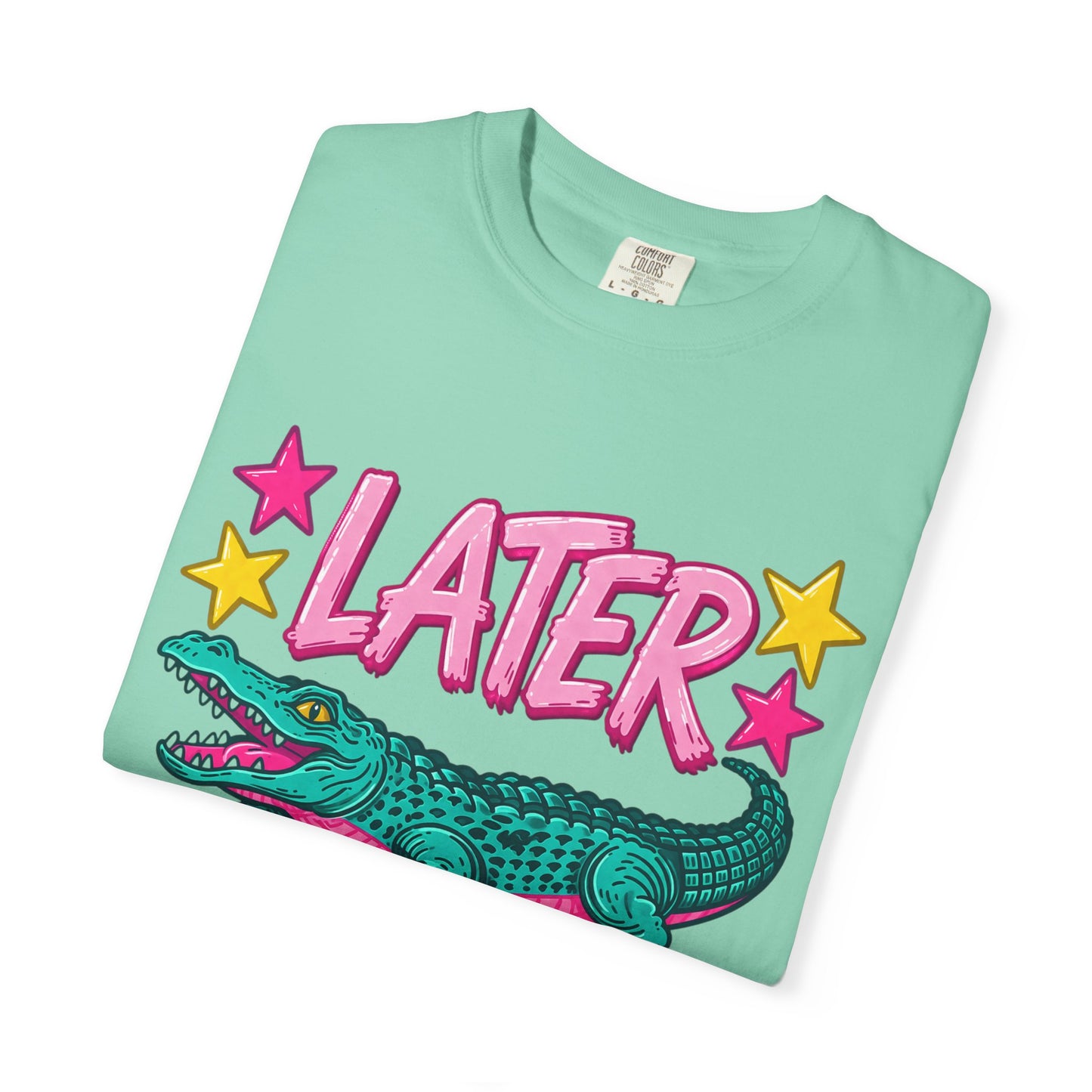 Later Gator Graphic T-Shirt — Retro Cartoon Alligator Tee