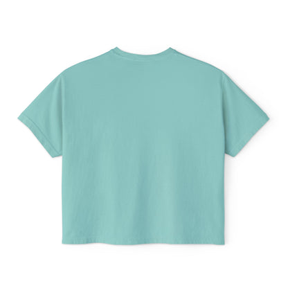 Retro Neon Makeup Graphic Tee — Women's Boxy Tee