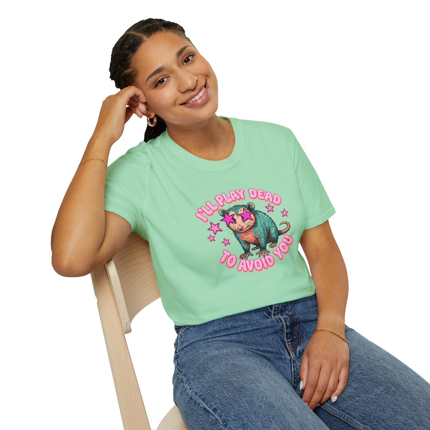 Introvert Sloth T-Shirt — "I’ll Play Dead to Avoid You" Cute Anti-Social Graphic Tee