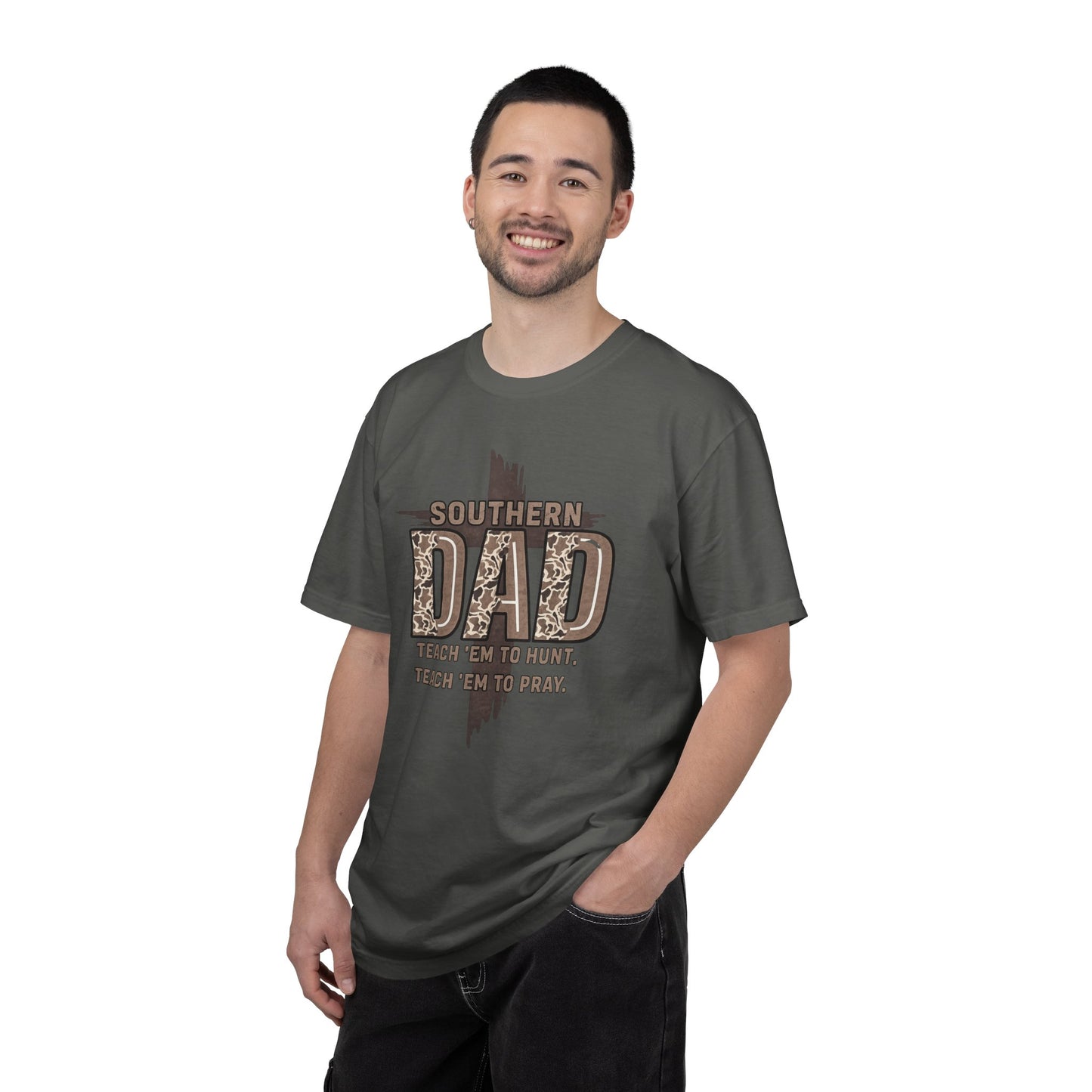 Southern Dad T-Shirt - "Teach 'Em to Hunt & pray