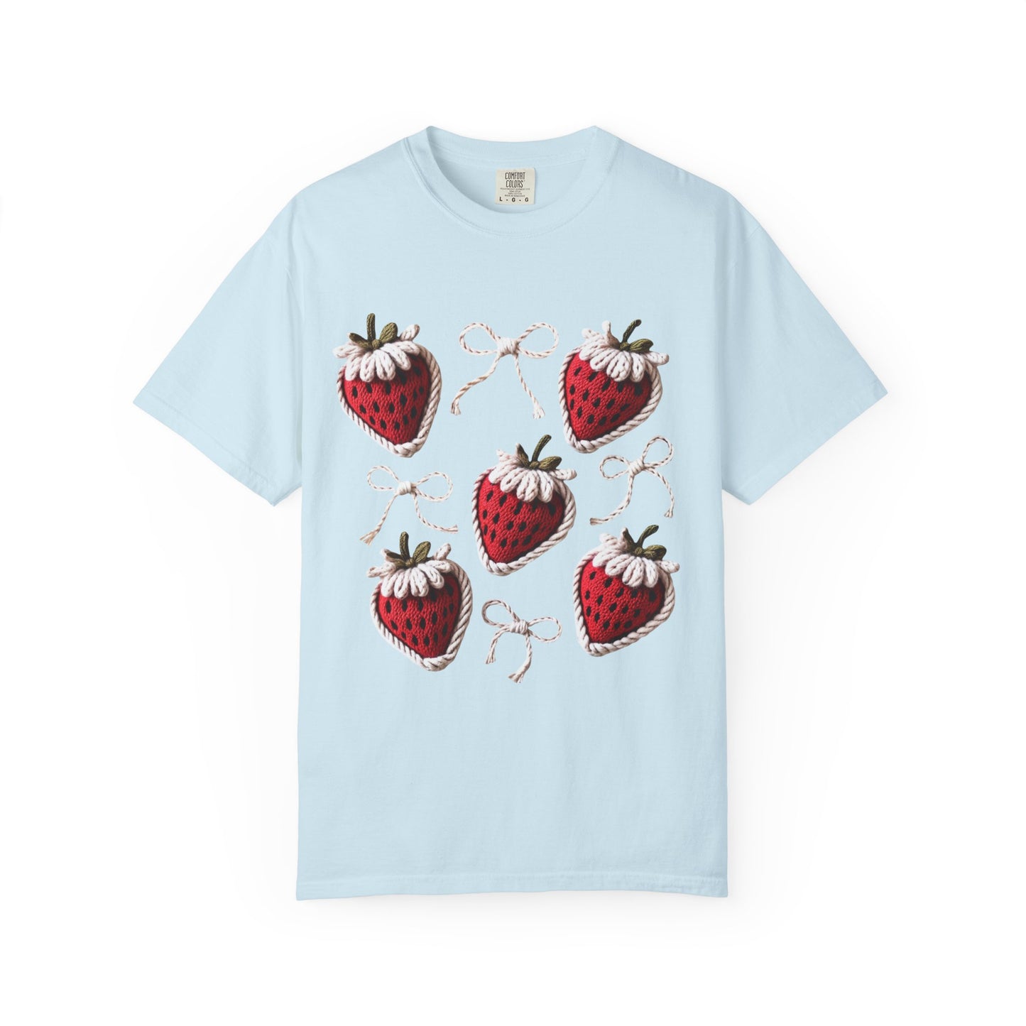 Crochet Strawberries and Bows T-shirt
