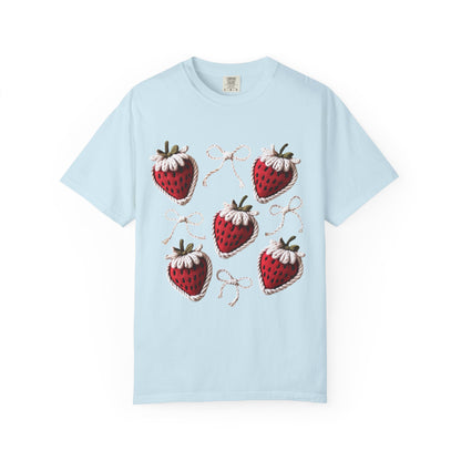 Crochet Strawberries and Bows T-shirt