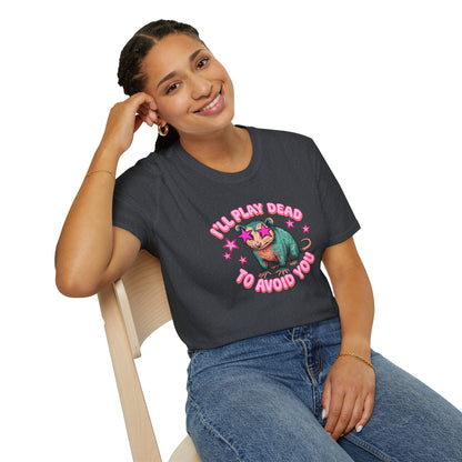 Introvert Sloth T-Shirt — "I’ll Play Dead to Avoid You" Cute Anti-Social Graphic Tee