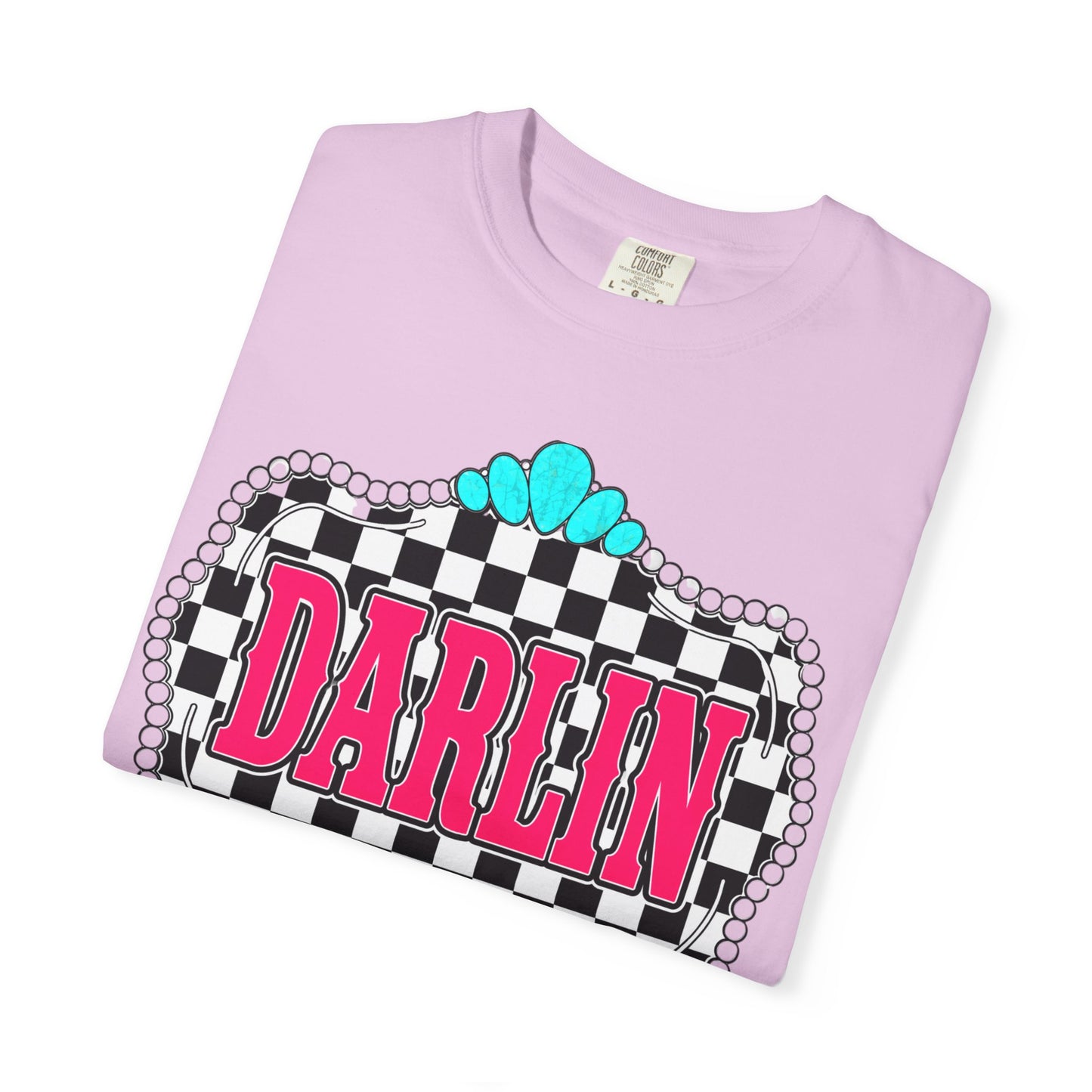 Darlin' Checkerboard Graphic T-Shirt