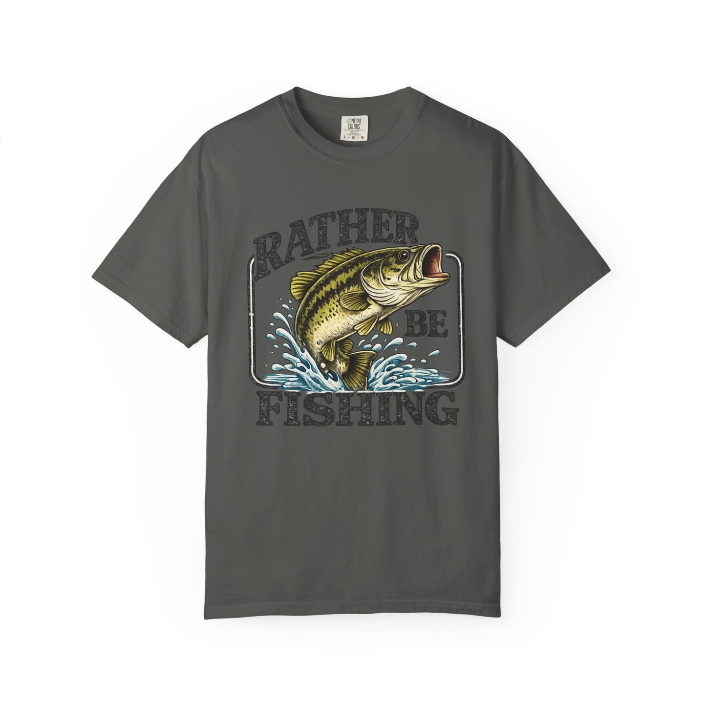Rather Be Fishing T-Shirt — Bass Graphic Fishing Tee
