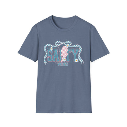 Salty Vibes Beach T-Shirt — Retro Seashell Graphic Tee