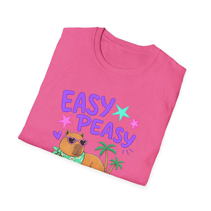 Easy Peasy Dog Tee — Relaxed Hawaiian Corgi T-Shirt