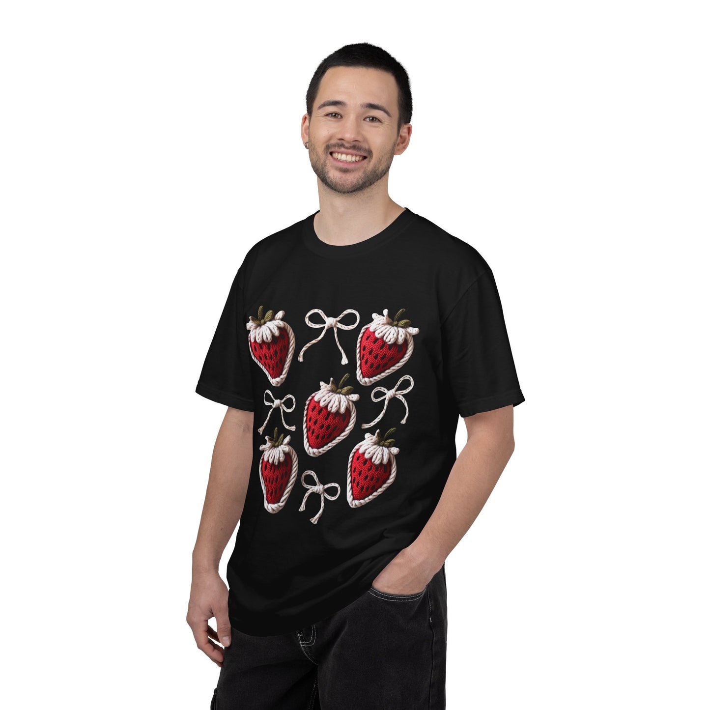 Crochet Strawberries and Bows T-shirt