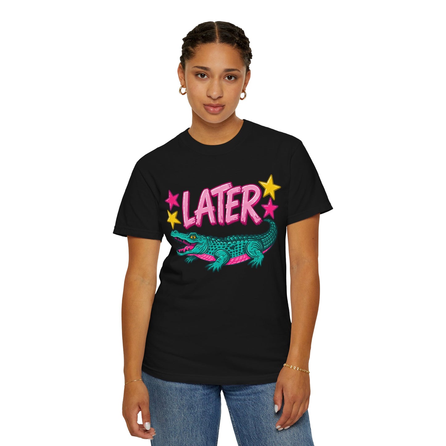 Later Gator Graphic T-Shirt — Retro Cartoon Alligator Tee