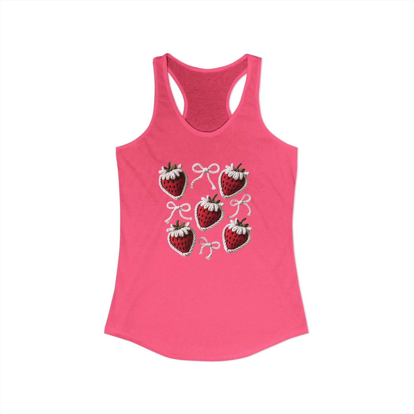 Strawberry yarn Racerback Tank