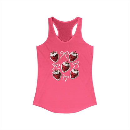 Strawberry yarn Racerback Tank