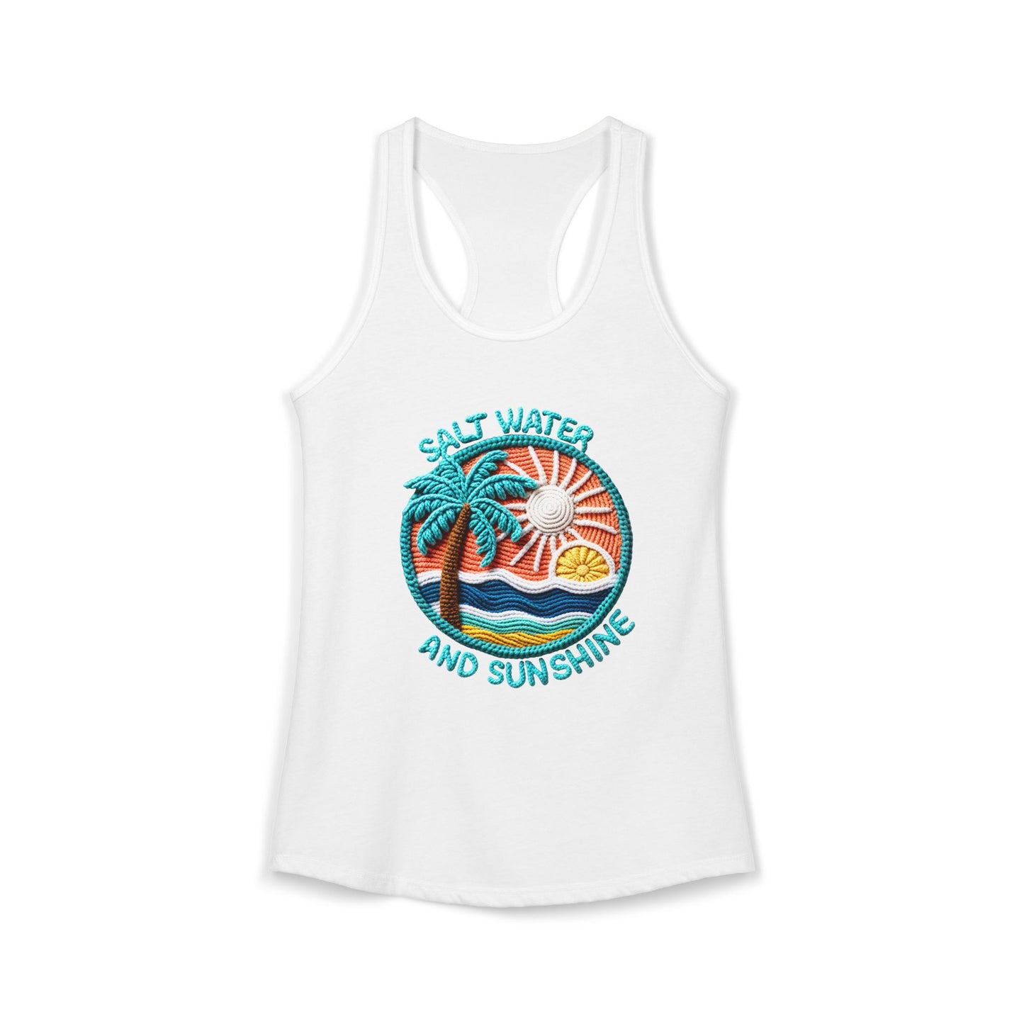 Salt water & sunshine Racerback Tank