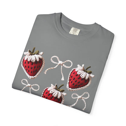 Crochet Strawberries and Bows T-shirt