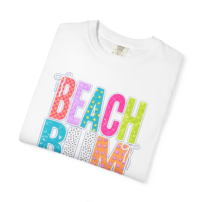 Beach Bum T-Shirt — Colorful Retro Lettering Summer Tee