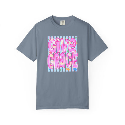 Give Grace T-Shirt — Pastel Retro Graphic Tee