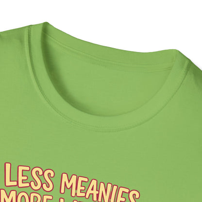 Less Meanies More Weenies T‑Shirt — Funny Hot Dog Pool Graphic Tee