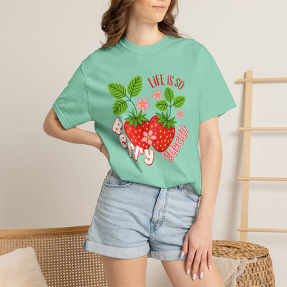 Life Is So Berry Sweet T-Shirt — Cute Strawberry Graphic Tee