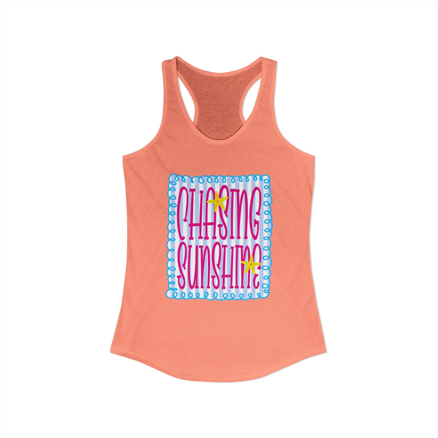 Chasing sunshine Racerback Tank