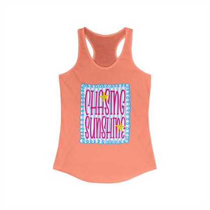 Chasing sunshine Racerback Tank