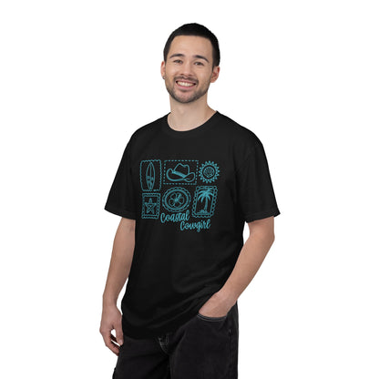 Coastal Cowgirl T-Shirt — Beachy Surf & Western Stamp Graphic Tee
