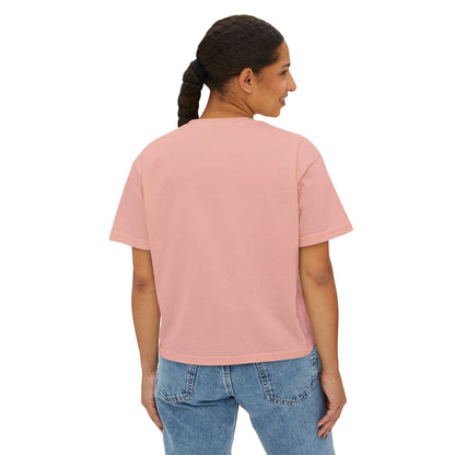 Retro Neon Makeup Graphic Tee — Women's Boxy Tee