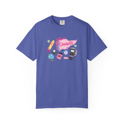 Retro Teen Essentials Graphic T-Shirt — 'Cassette' Collage Design