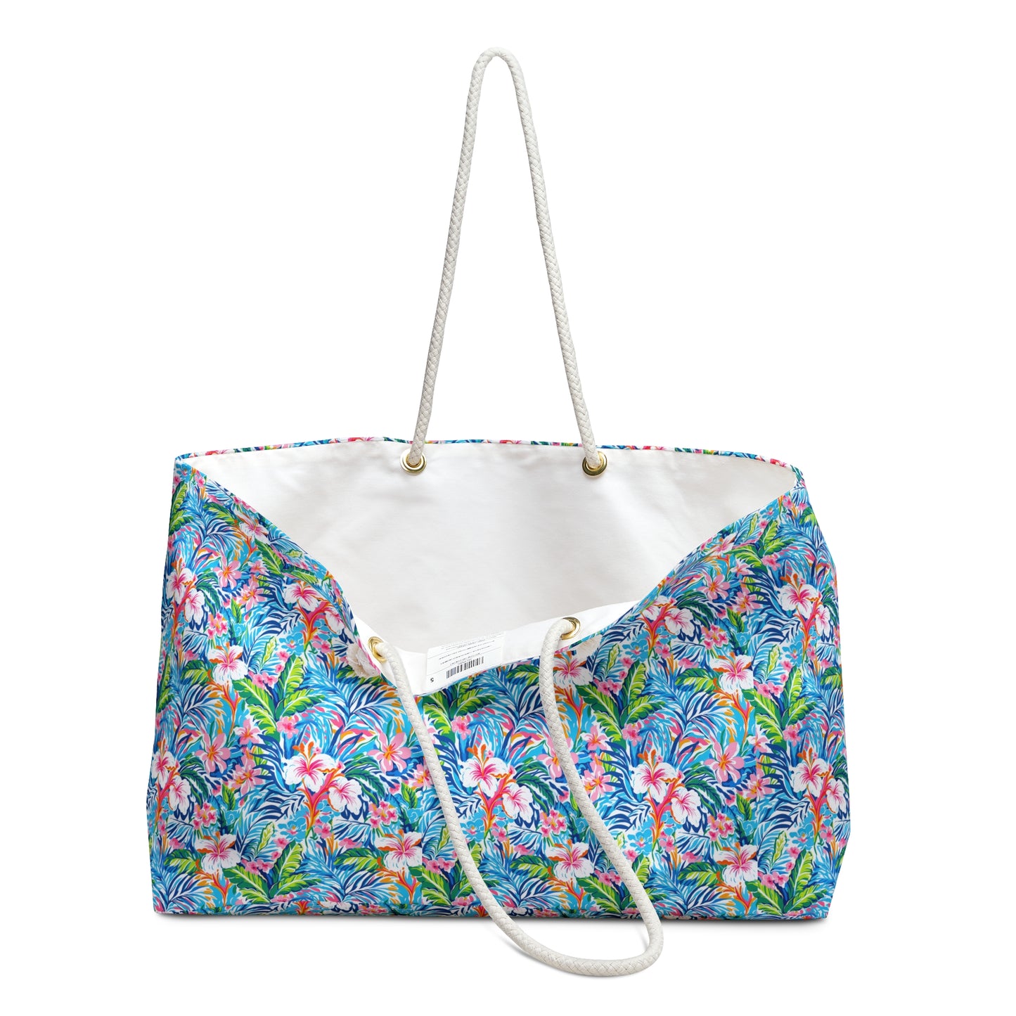 Tropical Floral Weekender Bag – Large Beach Travel Tote