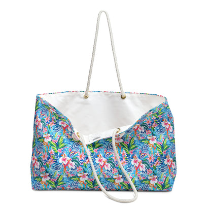 Tropical Floral Weekender Bag – Large Beach Travel Tote
