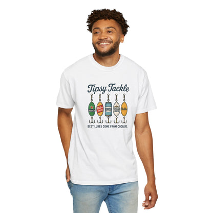 Tipsy Tackle Fishing T-Shirt — "Best Lures Come From Coolers" Graphic Tee