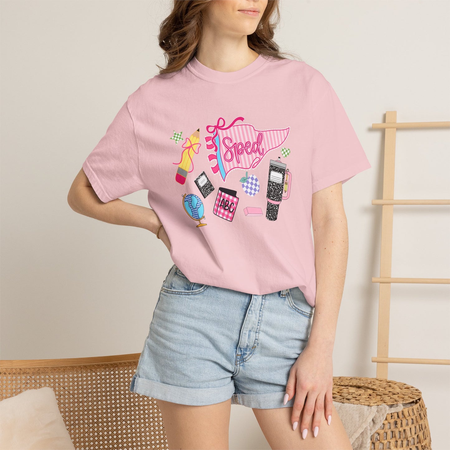 Retro Tech Collage T-Shirt — 'Speed' Graphic Tee for 90s Nostalgia