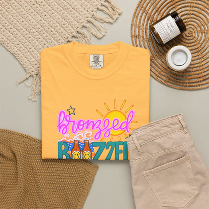 Bronzed & Buzzed T-Shirt – Summer Beach Cocktail Graphic Tee