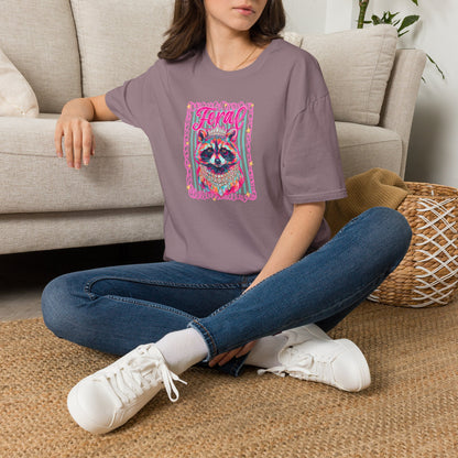 Feral Raccoon Gildan softstyle tshirt