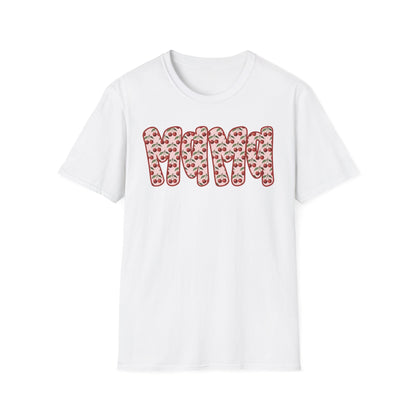 Mama Floral Band T-Shirt — Cute Mom Shirt with Pink Flower Pattern