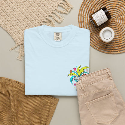 T-Shirt — "Tanned and Tipsy" Colorful Tropical Cocktail Tee