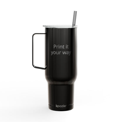 40oz Engraved Insulated Tumbler with Lid & Straw — Customizable Travel Mug