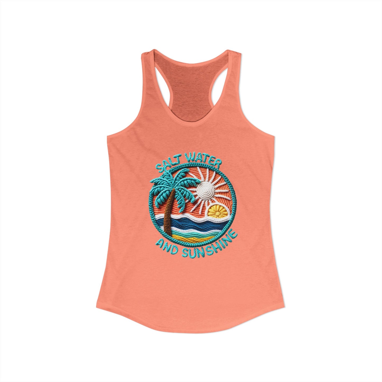 Salt water & sunshine Racerback Tank