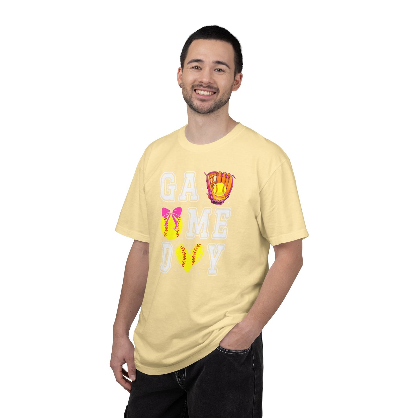 Game Day Softball T-Shirt — ‘GAME DAY’ Glove & Ball Design