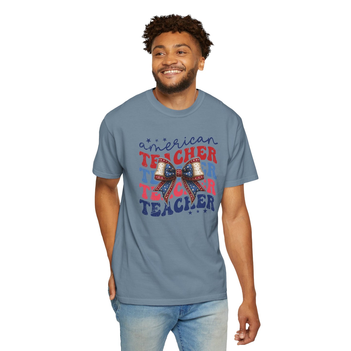 American Teacher Patriotic Graphic T-Shirt
