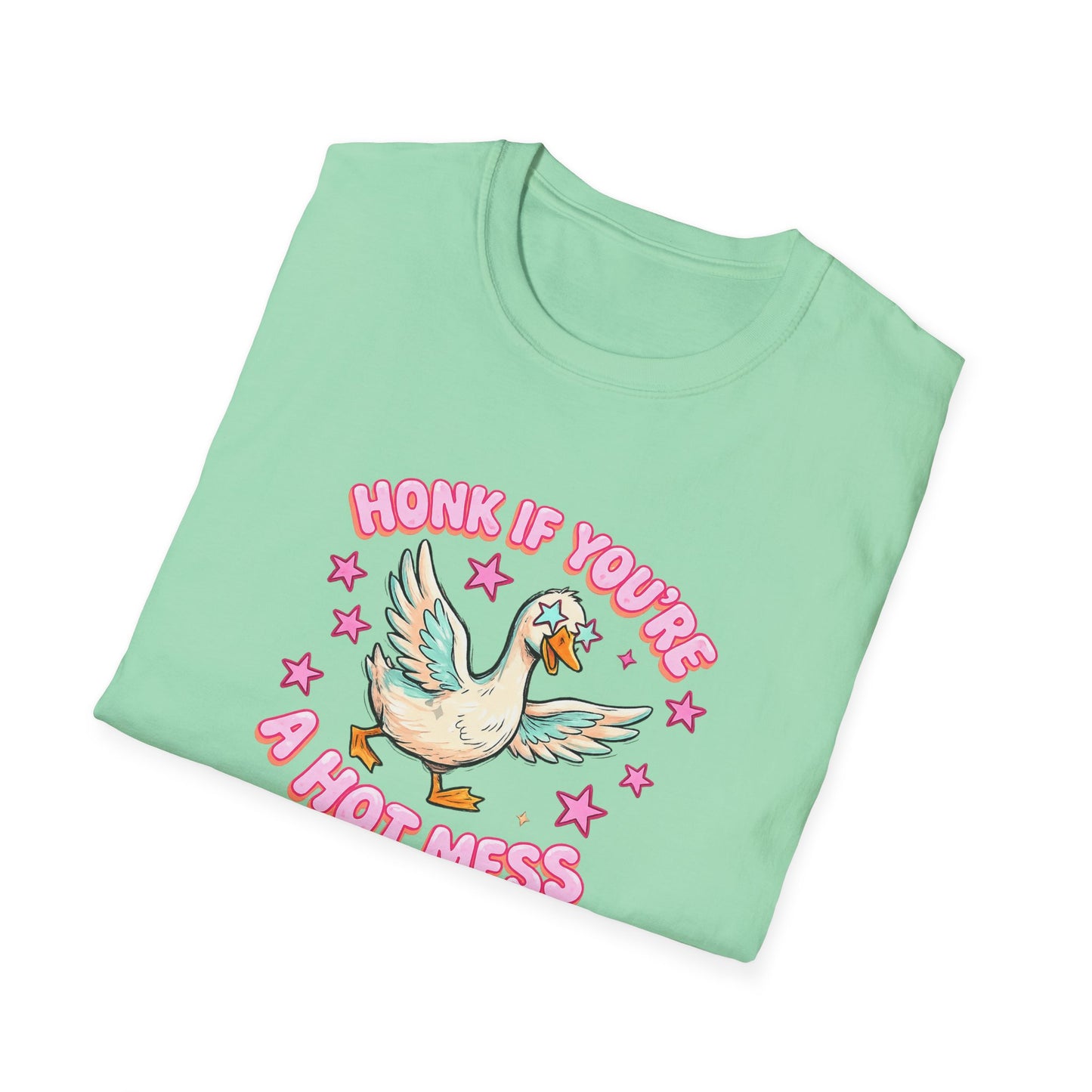 Honk If You’re A Hot Mess T-Shirt — Cute Vintage Dove Graphic Tee