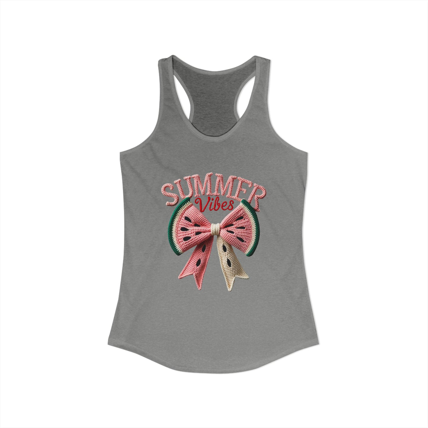 Summer watermelon bow Racerback Tank
