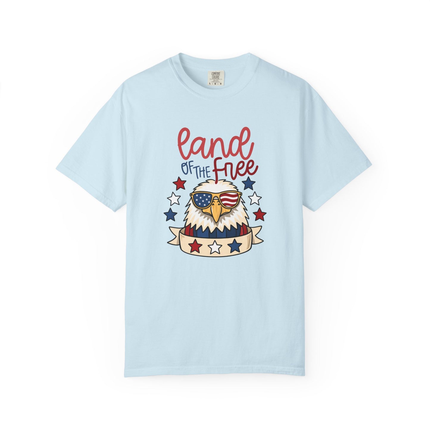 Land of the Free Eagle T-Shirt — Patriotic 4th of July American Flag Design